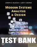 Test Bank for Modern Systems Analysis and Design 10th Edition by Joseph S Valacich