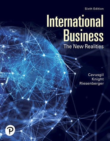 Test Bank for International Business: The New Realities 6th Edition by S Tamer Cavusgil