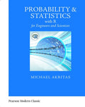 Solutions Manual for Probability & Statistics with R for Engineers and Scientists 1st Edition by Michael Akritas