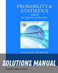 Solutions Manual for Probability & Statistics with R for Engineers and Scientists 1st Edition by Michael Akritas