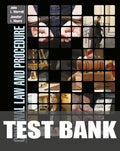 Test Bank for Criminal Law and Procedure 1st Edition by Jennifer L. Moore