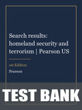 Test Bank for Search results: homeland security and terrorism | Pearson US 1st Edition