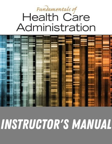 Instructor Manual for Fundamentals Of Health Care Administration 1st Edition by Shelley C Safian