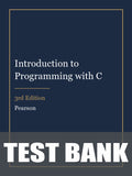 Test Bank for Introduction to Programming with C 3rd Edition