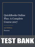 Test Bank for QuickBooks Online Plus: A Complete Course 2017 2nd Edition