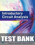 Test Bank for Introductory Circuit Analysis 14th Edition by Robert L. Boylestad