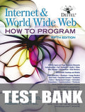 Test Bank for Internet and World Wide Web: How To Program 5th Edition by Paul Deitel