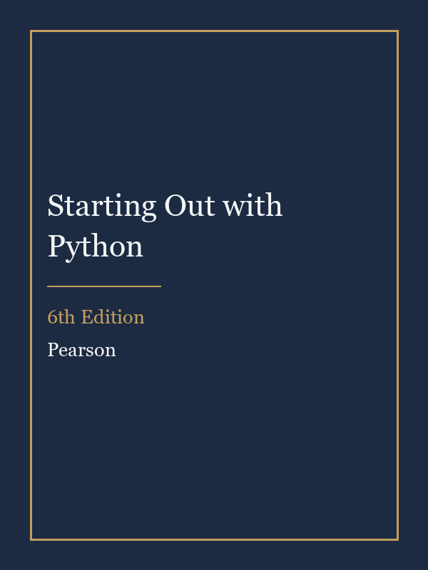 Test Bank for Starting Out with Python 6th Edition