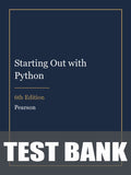 Test Bank for Starting Out with Python 6th Edition