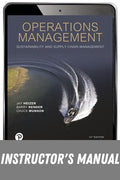 Instructor Manual for Operations Management: Sustainability and Supply Chain Management 14th Edition by Jay Heizer