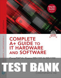 Test Bank for Complete A+ Guide to IT Hardware and Software: CompTIA A+ Exams 220-1101 & 220-1102 9th Edition by Cheryl A. Schmidt
