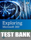 Test Bank for Exploring Microsoft 365: Excel 2021 1st Edition by Jason Davidson