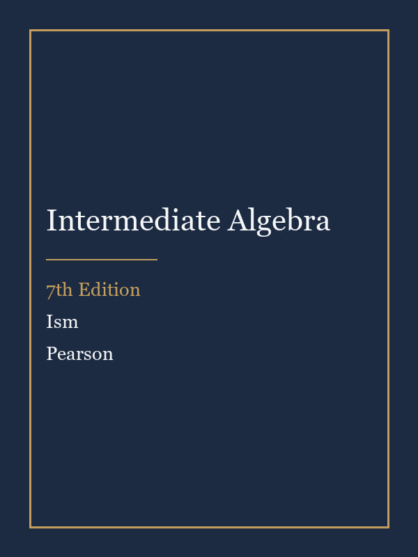 Solutions Manual for Intermediate Algebra 7th Edition by Ism