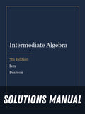 Solutions Manual for Intermediate Algebra 7th Edition by Ism