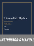 Instructor Manual for Intermediate Algebra 7th Edition by Ism