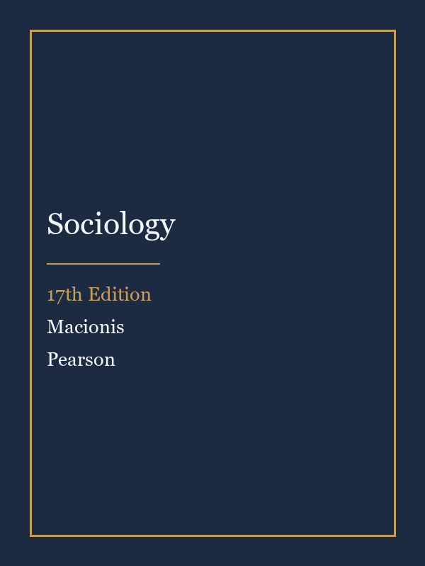 Test Bank for Sociology 17th Edition by Macionis