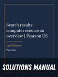 Solutions Manual for Search results: computer science an overview | Pearson US 13th Edition