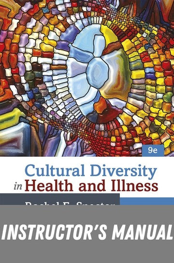 Instructor Manual for Cultural Diversity in Health and Illness 9th Edition by Rachael E. Spector