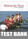 Test Bank for Making the Team: A Guide for Managers 6th Edition by Leigh L. Thompson