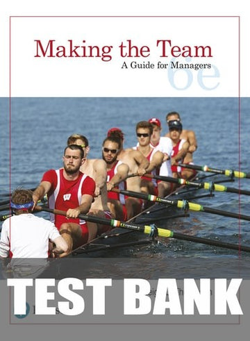 Test Bank for Making the Team: A Guide for Managers 6th Edition by Leigh L. Thompson