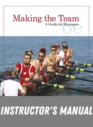 Instructor Manual for Making the Team: A Guide for Managers 6th Edition by Leigh L. Thompson