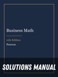 Solutions Manual for Business Math 11th Edition