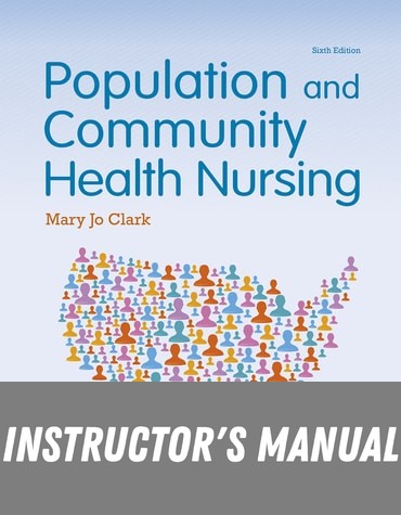 Instructor Manual for Population and Community Health Nursing 6th Edition by Mary Jo Clark