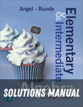 Solutions Manual for Elementary and Intermediate Algebra for College Students 5th Edition by Allen R. Angel