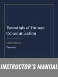 Instructor Manual for Essentials of Human Communication 10th Edition