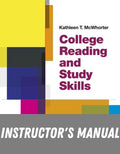 Instructor Manual for College Reading and Study Skills 14th Edition by Kathleen T. McWhorter