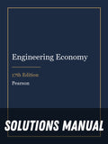 Solutions Manual for Engineering Economy 17th Edition