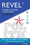 Test Bank for Lone Star Politics: 2014 Elections and Updates Edition 2nd Edition by Paul Benson