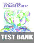 Test Bank for Reading and Learning to Read 10th Edition by Jo Anne L. Vacca