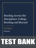 Test Bank for Reading Across the Disciplines: College Reading and Beyond 7th Edition