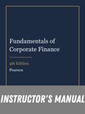 Instructor Manual for Fundamentals of Corporate Finance 4th Edition
