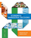 Instructor Manual for The Economics of Managerial Decisions 1st Edition by Roger Blair