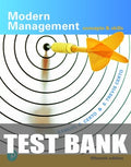 Test Bank for Modern Management: Concepts and Skills 15th Edition by Samuel C Certo