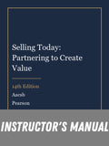 Instructor Manual for Selling Today: Partnering to Create Value 14th Edition by Aacsb