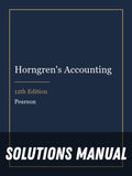 Solutions Manual for Horngren's Accounting 12th Edition