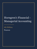 Instructor Manual for Horngren's Financial - Managerial Accounting 6th Edition
