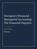 Instructor Manual for Horngren's Financial - Managerial Accounting: The Financial Chapters 6th Edition