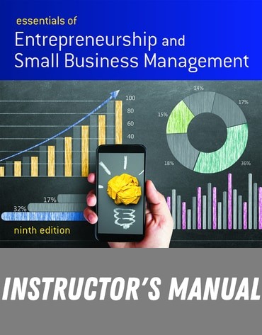 Instructor Manual for Essentials of Entrepreneurship and Small Business Management 9th Edition by Norman M Scarborough