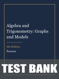 Test Bank for Algebra and Trigonometry: Graphs and Models 6th Edition