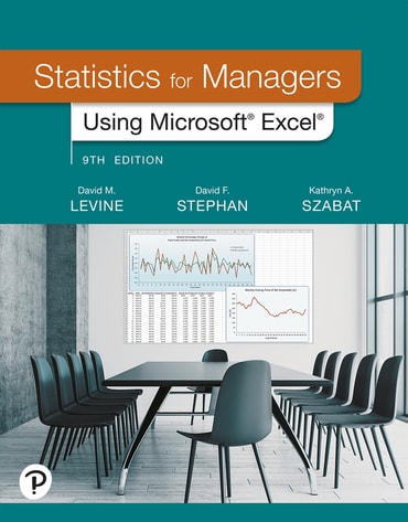Solutions Manual for Statistics for Managers Using Microsoft Excel 9th Edition by David M. Levine