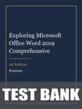 Test Bank for Exploring Microsoft Office Word 2019 Comprehensive 1st Edition