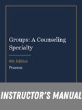 Instructor Manual for Groups: A Counseling Specialty 8th Edition