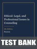 Test Bank for Ethical: Legal, and Professional Issues in Counseling 6th Edition