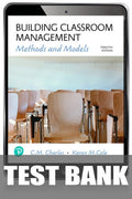 Test Bank for Building Classroom Discipline: Methods and Models 12th Edition by C M. Charles