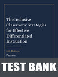 Test Bank for The Inclusive Classroom: Strategies for Effective Differentiated Instruction 6th Edition