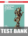 Test Bank for The Heritage of World Civilizations: Combined Volume 10th Edition by Albert M. Craig